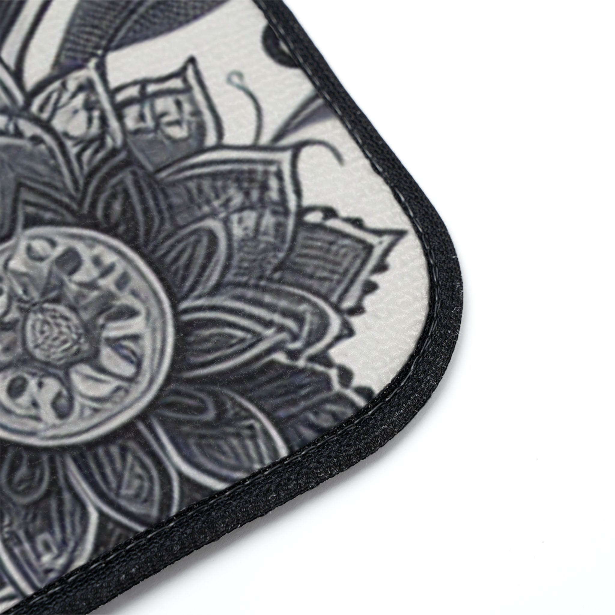 Floral Car Floor Mats, Elegant Auto Accessories, Flower Print Mats, Car Decor, Gift for Car Lovers, Home Decor