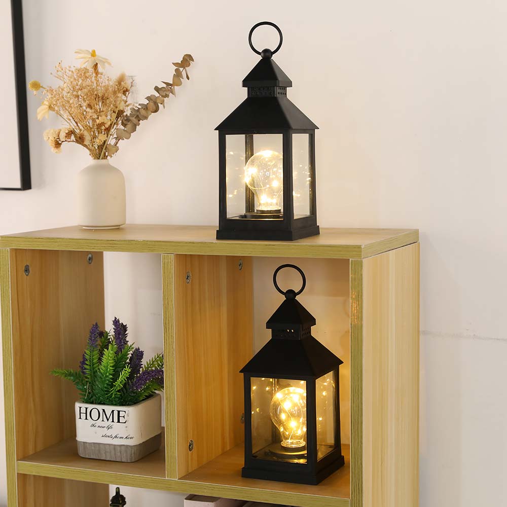 9''High Vintage Style Decorative Lantern(Set of 2)