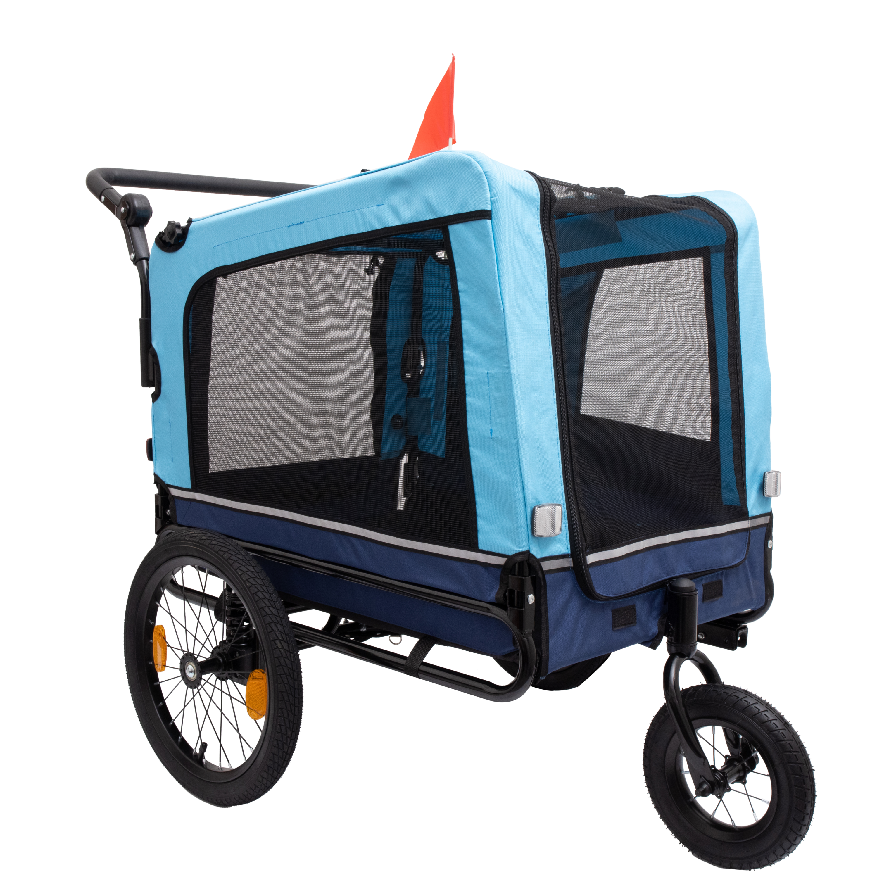 Outdoor Heavy Duty Foldable Utility Pet Stroller Dog Carriers Bicycle Trailer