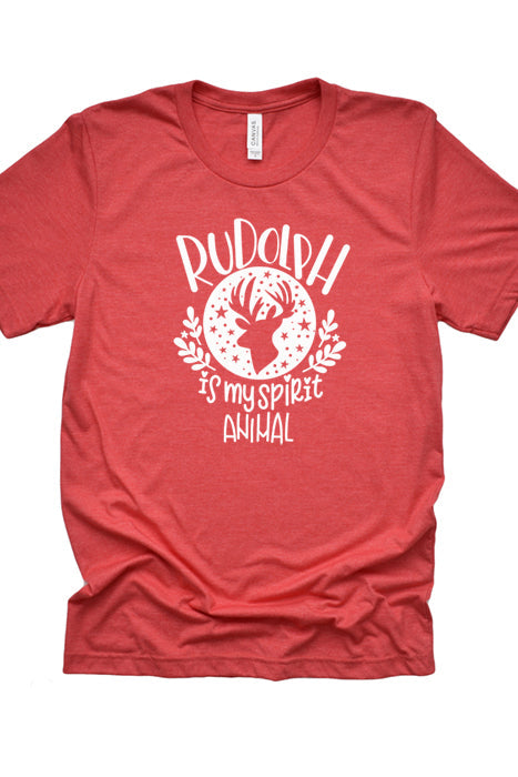Rudolph is my spirit animal tee 4013