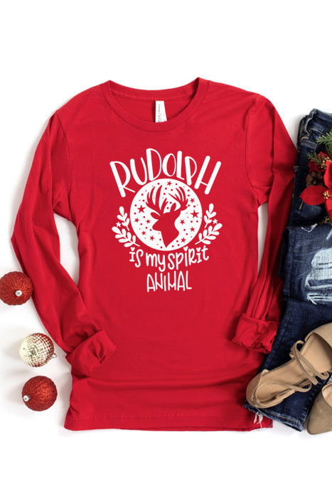 Rudolph is my spirit animal 4013_longsleeve