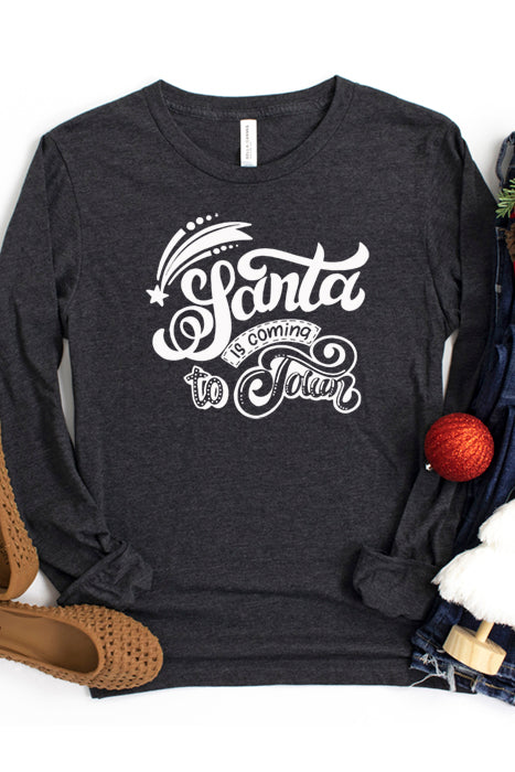 Santa is coming to town 4014_longsleeve