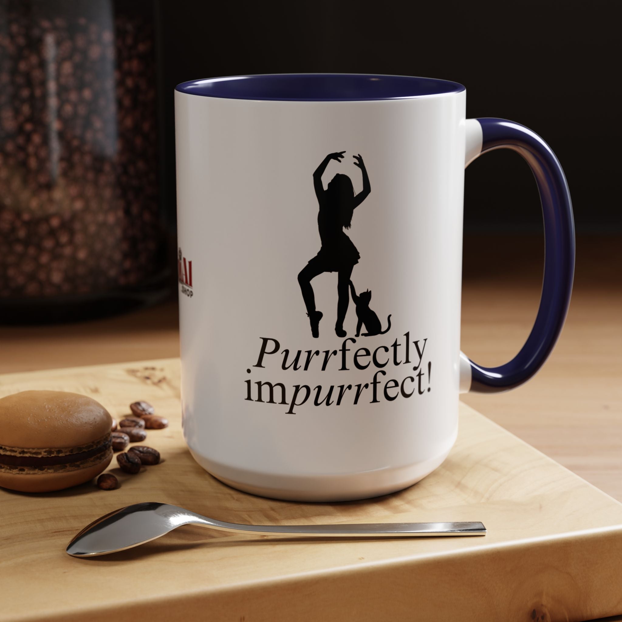 Purrfectly Impurrfect Accent Coffee Mug (11, 15oz)