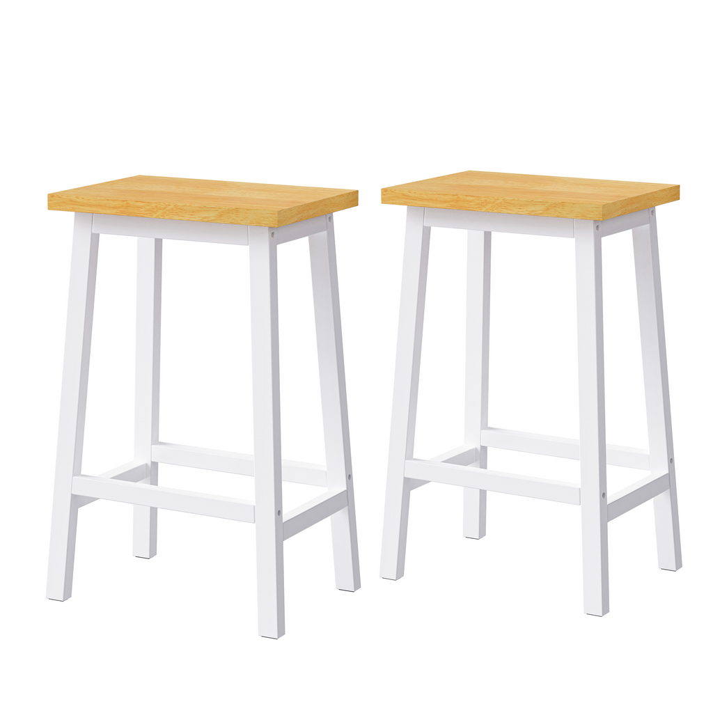 K&K 53inch Large Kitchen Island with 2 Bar Stools, Power Outlet,Door Internal Storage Rack, Kitchen Storage Cart on 5 Wheels with Drop Leaf, 5 Open Side Racks, 3 Drawers, for Kitchen,Dining Room,White