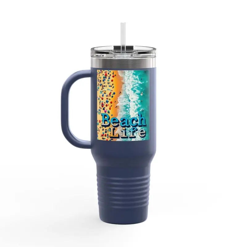 Ocean State Styles Beach Life Travel Mug 40oz Insulated Lid