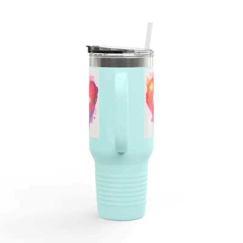 Ocean State Styles Travel Mug 40oz Heart Design Unisex