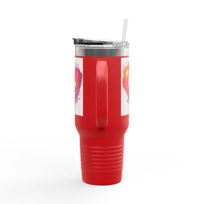 Ocean State Styles Travel Mug 40oz Heart Design Unisex