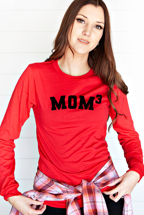 Mom of 3 4165_longsleeve