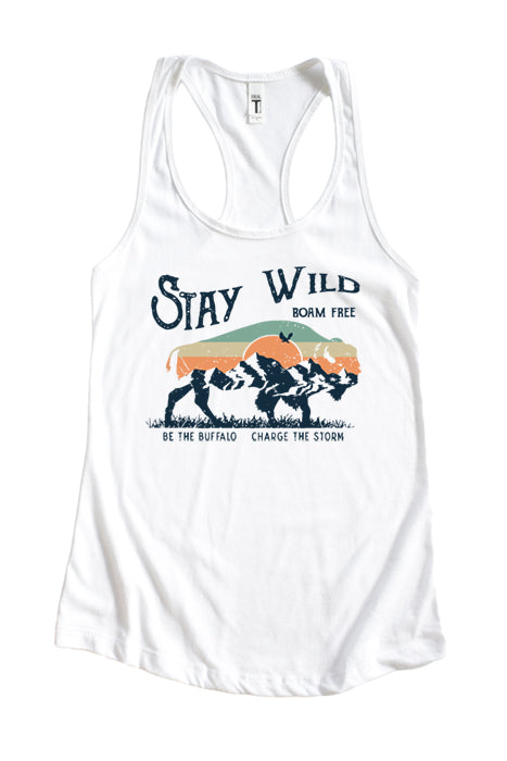 Stay Wild Roam Free  Tank 4236