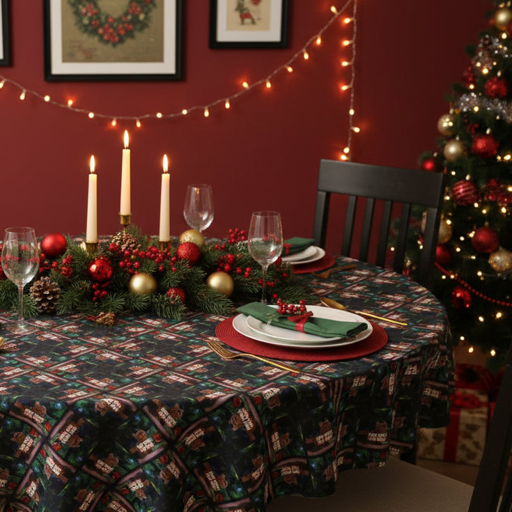 Nice Tree Christmas Tablecloth