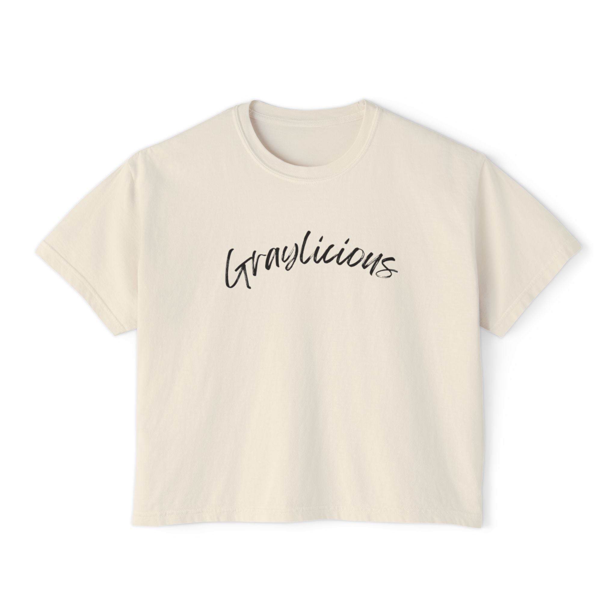 Women's Boxy Tee " Graylicious"