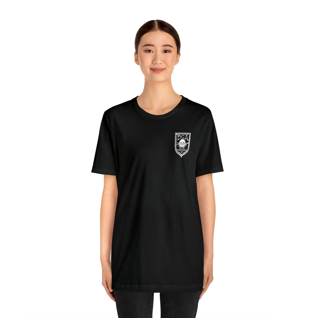 Metal Detector Shotgun Engi Frog - Back Print - Short Sleeve Tee