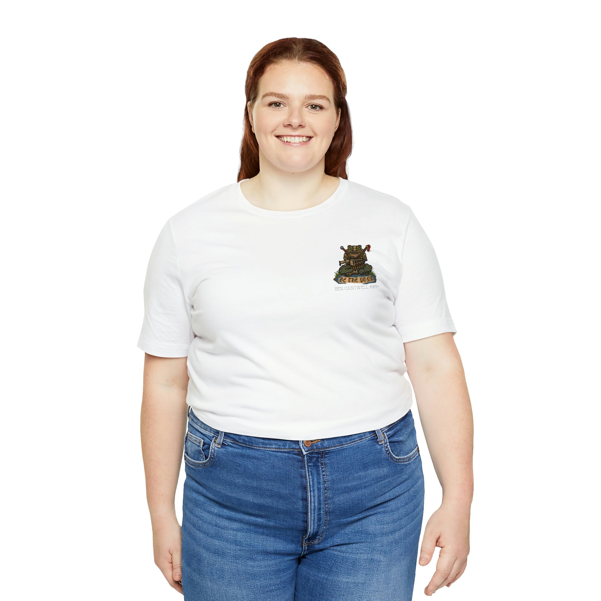 Be the Pond Frog with MK32 Grenade Launcher - Front Print - Short Sleeve Tee