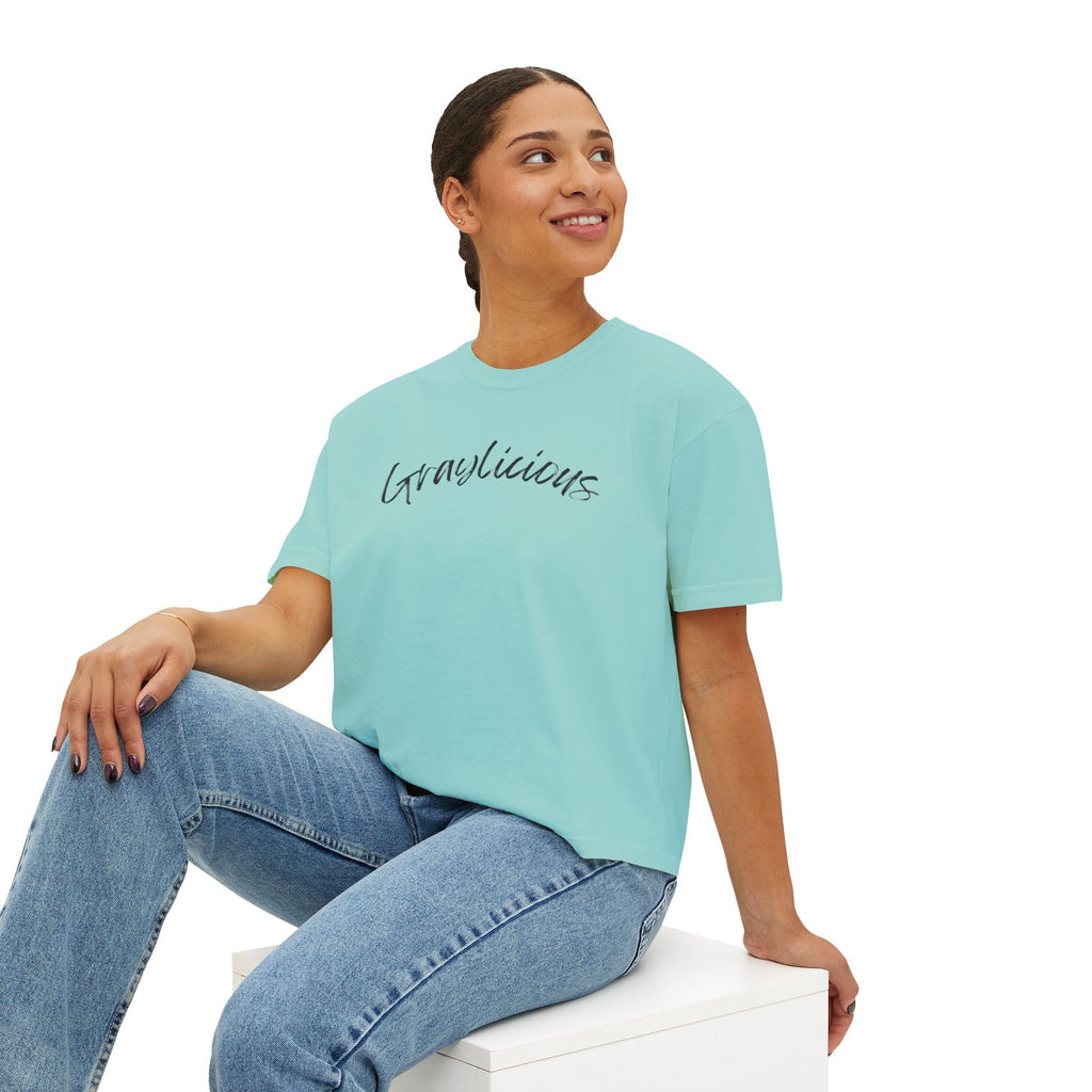 Women's Boxy Tee " Graylicious"