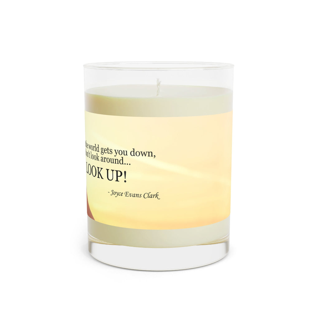 Don't Look Around - Look Up Scented Candle - Full Glass, 11oz
