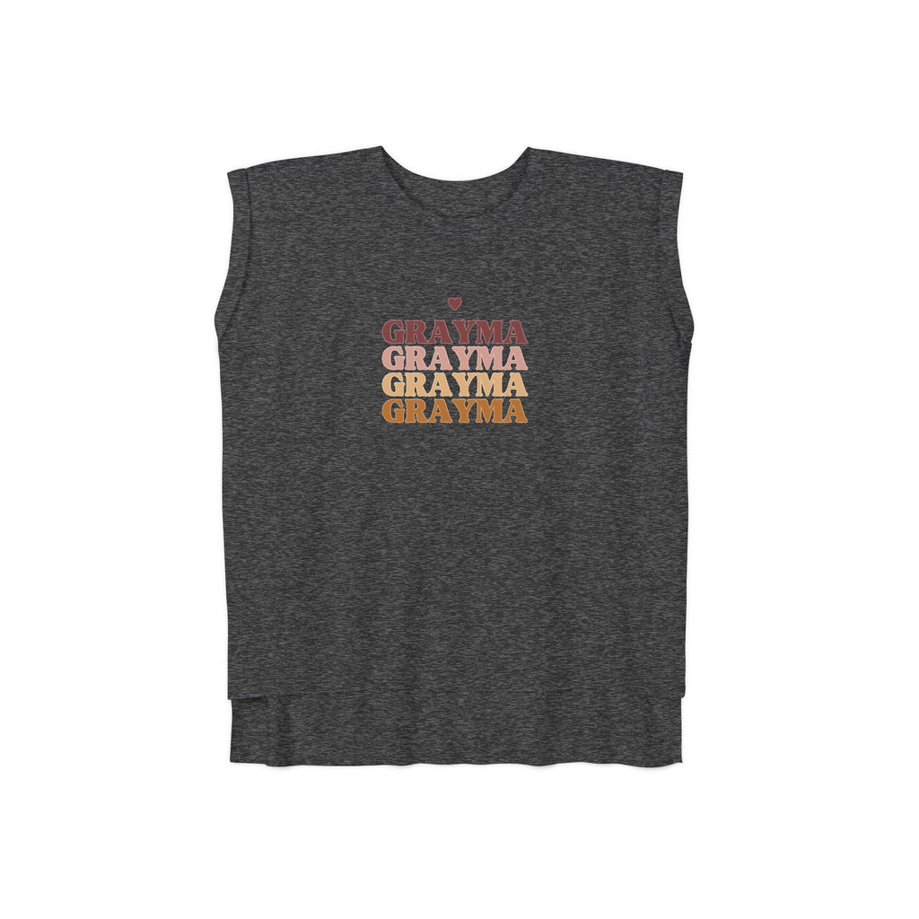 Women’s Flowy Rolled Cuffs Muscle Tee