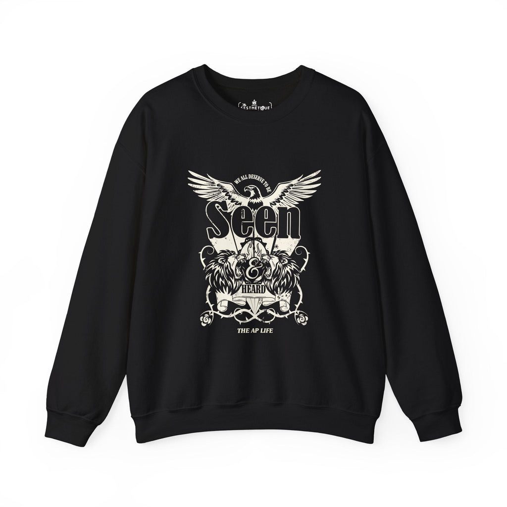 We All Deserve to be Seen & Heard - Adult Unisex Heavy Blend™ Crewneck Sweatshirt