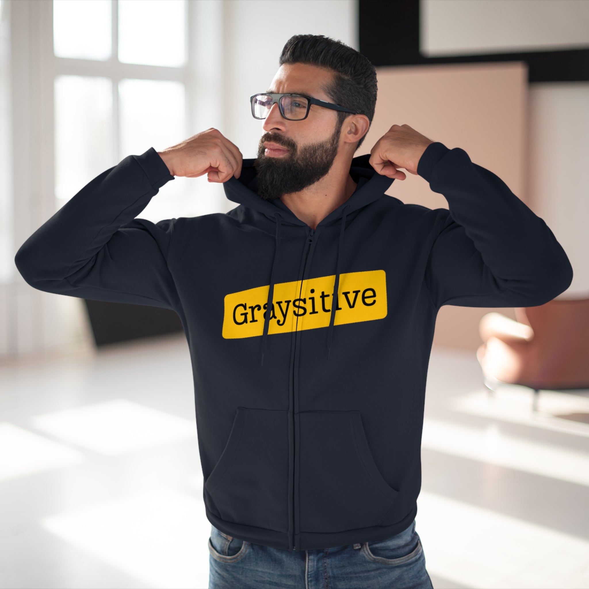 Unisex Hooded Zip Sweatshirt