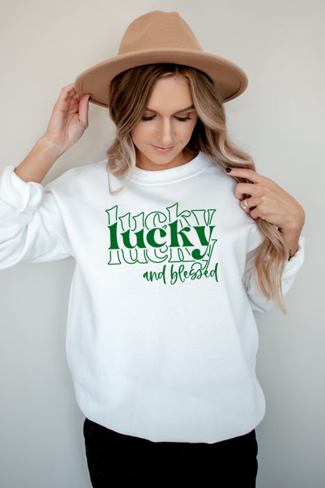 Lucky And Blessed 4612 sweat