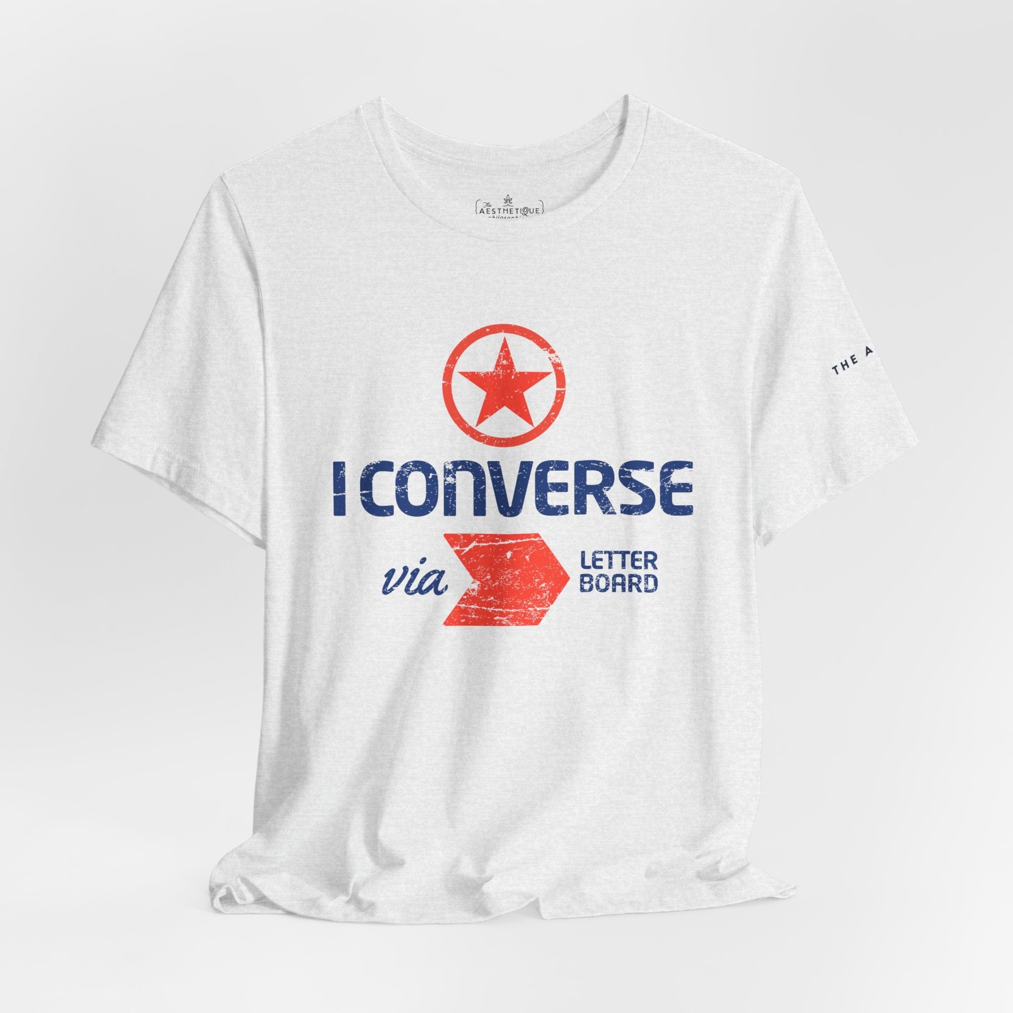 I Converse Via Letterboard - Unisex Jersey Short Sleeve Tee