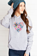 Floral Heart 4640 Hoodie