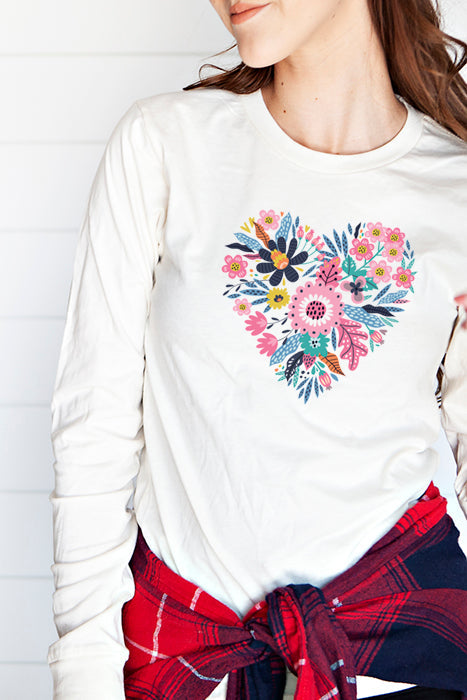Floral Hearts 4640longsleeve