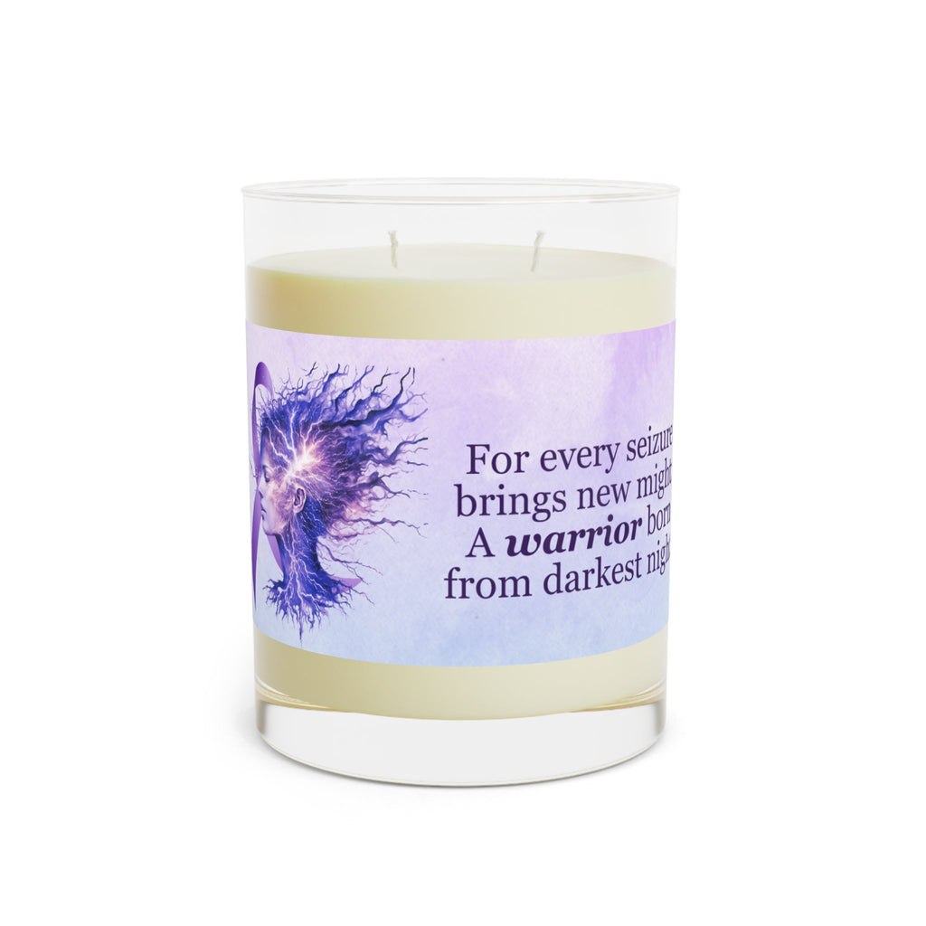 A Warrior is Born Scented Candle - Full Glass, 11oz