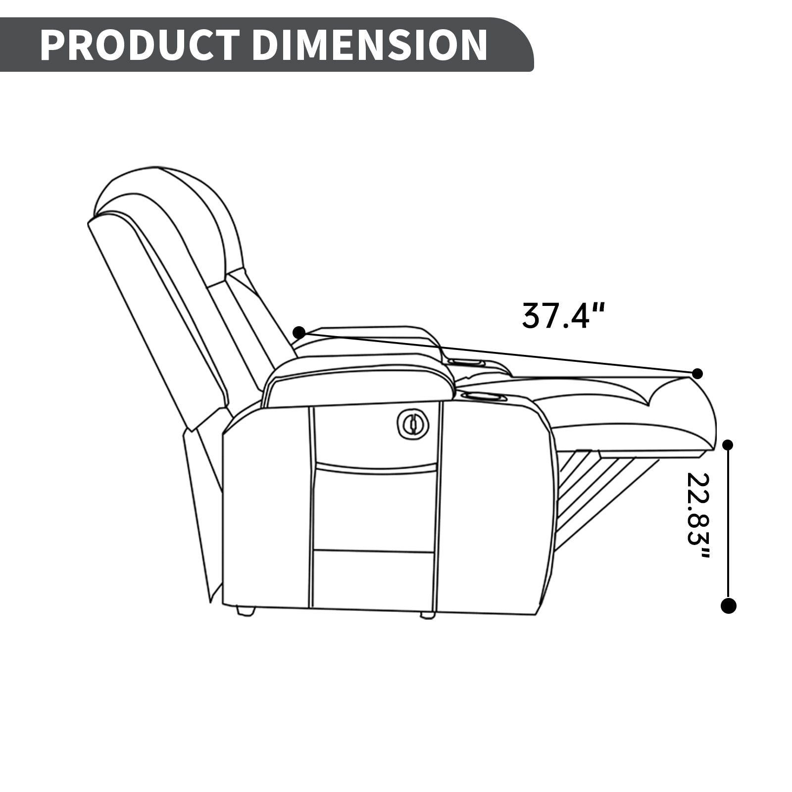 Beige PU Infinite Position Up to 350 LBS Power Lift Recliner Chair for Elderly, Heavy Duty Motion Mechanism with 8-Point Vibration Massage and Lumbar Heating, USB Charging Port, Cup Holders