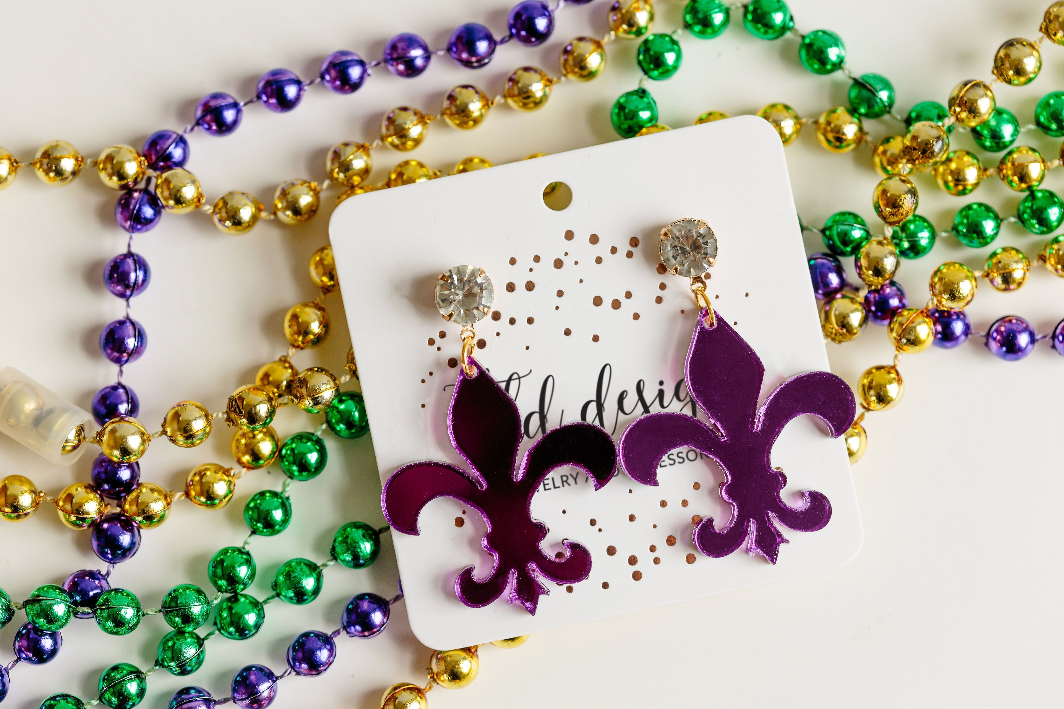 Gold and Purple Acrylic Party