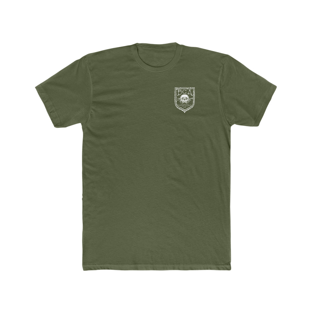 Dont Tread on Me Red Line Flag - Crew Tee