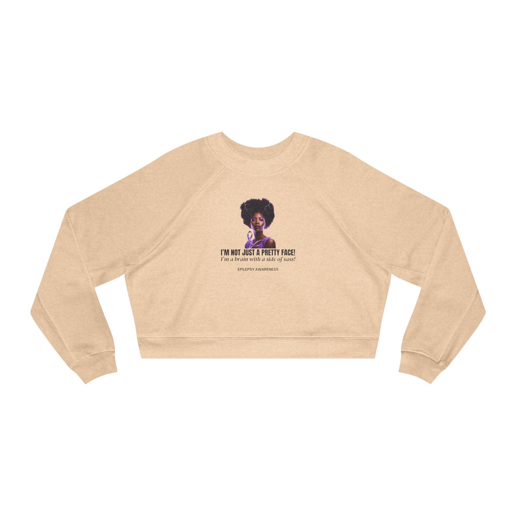 Sassy Brain Women's Cropped Fleece Pullover