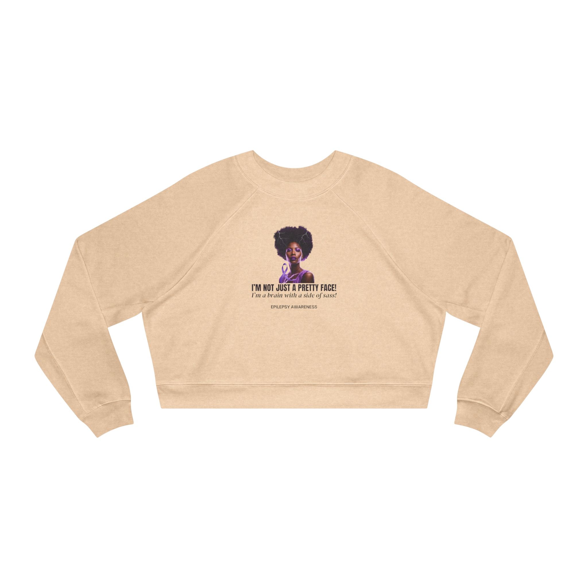 Sassy Brain Women's Cropped Fleece Pullover