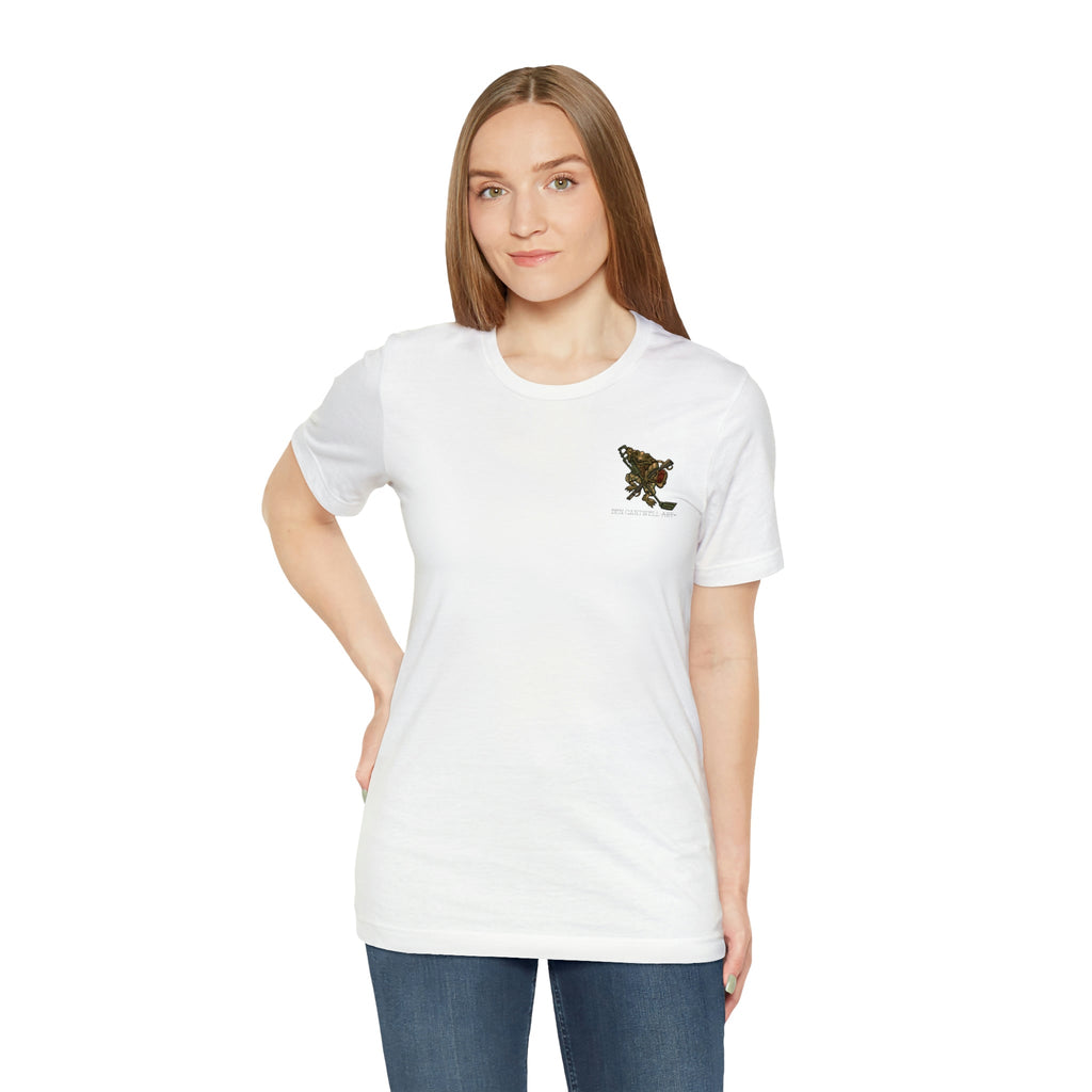 Metal Detector and Shotgun Engineer Frog - Front Print - Short Sleeve Tee