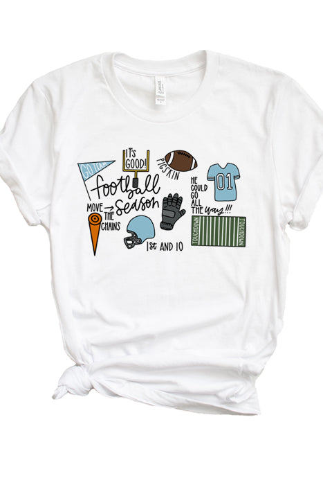 Football Season 4823 light blue