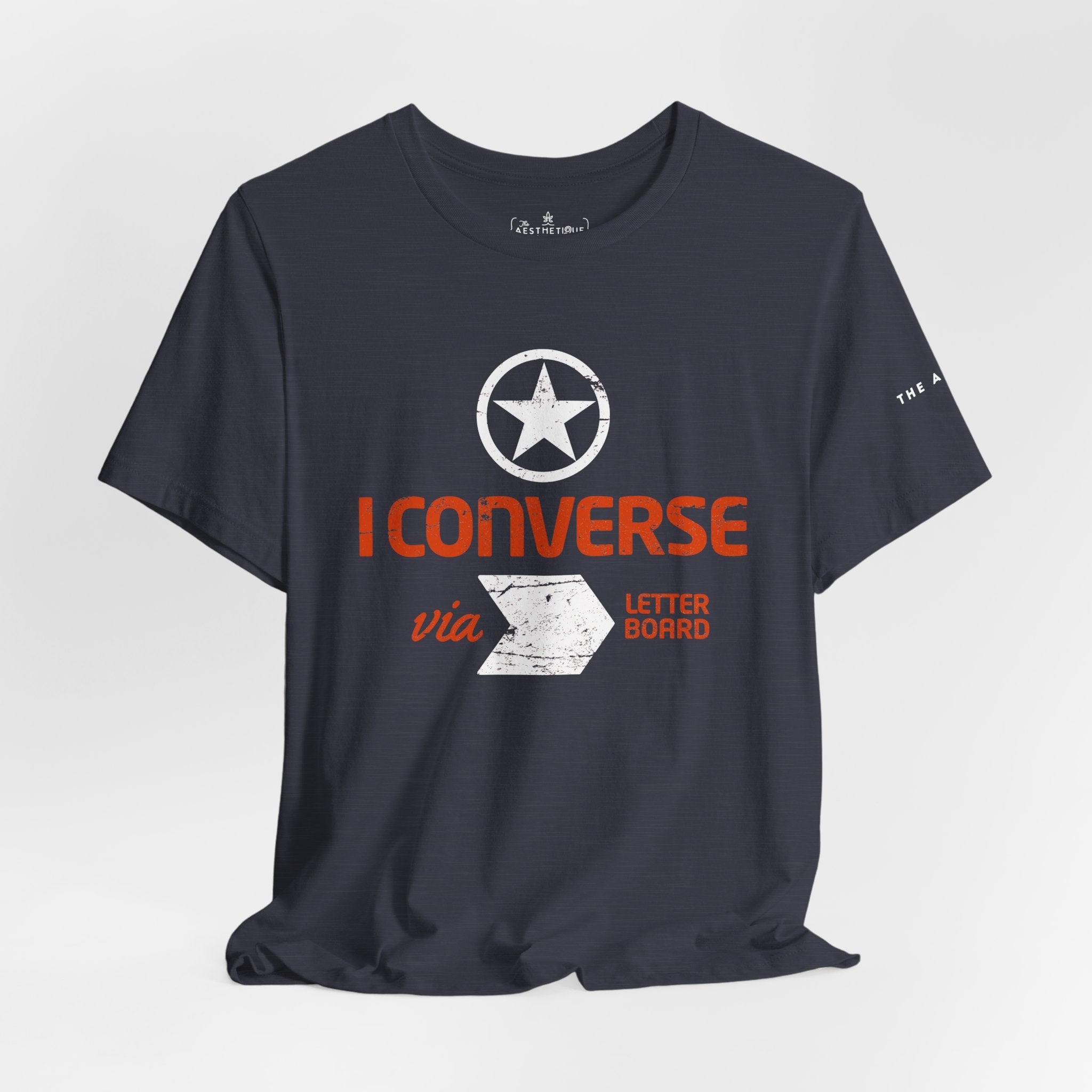 I Converse Via Letterboard - Unisex Jersey Short Sleeve Tee