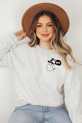 Ghost With Witch Hat 4871 Sweat