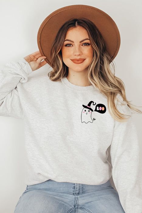 Ghost With Witch Hat 4871 Sweat