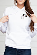 Ghost With Witch Hat 4871 Hoodie