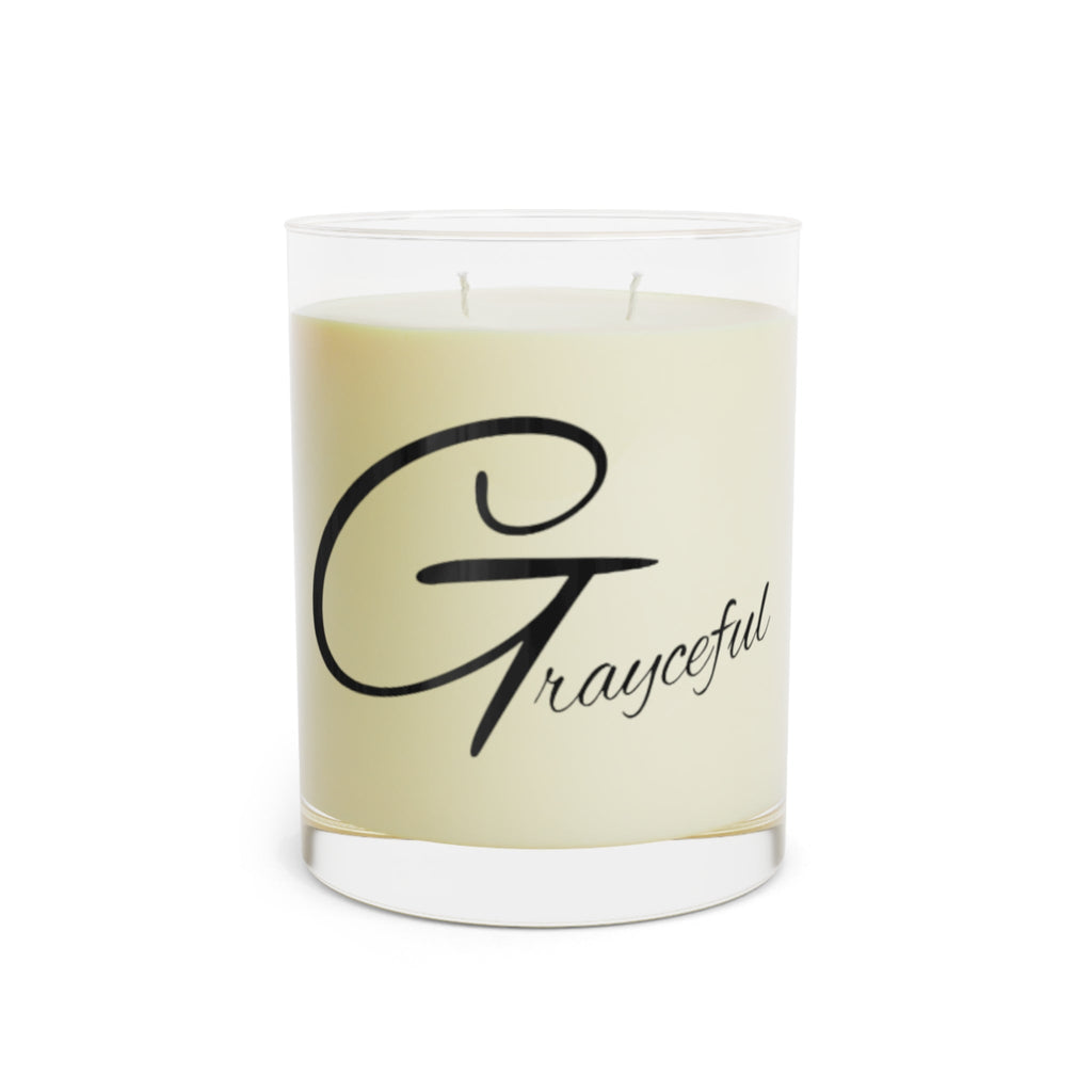 Grayceful Scented Candle - 11oz Full Glass Aromatherapy Candle for Relaxation and Mindfulness