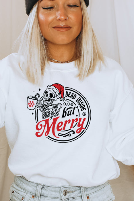 Dead Inside But Merry Sweatshirt 4935gsweat