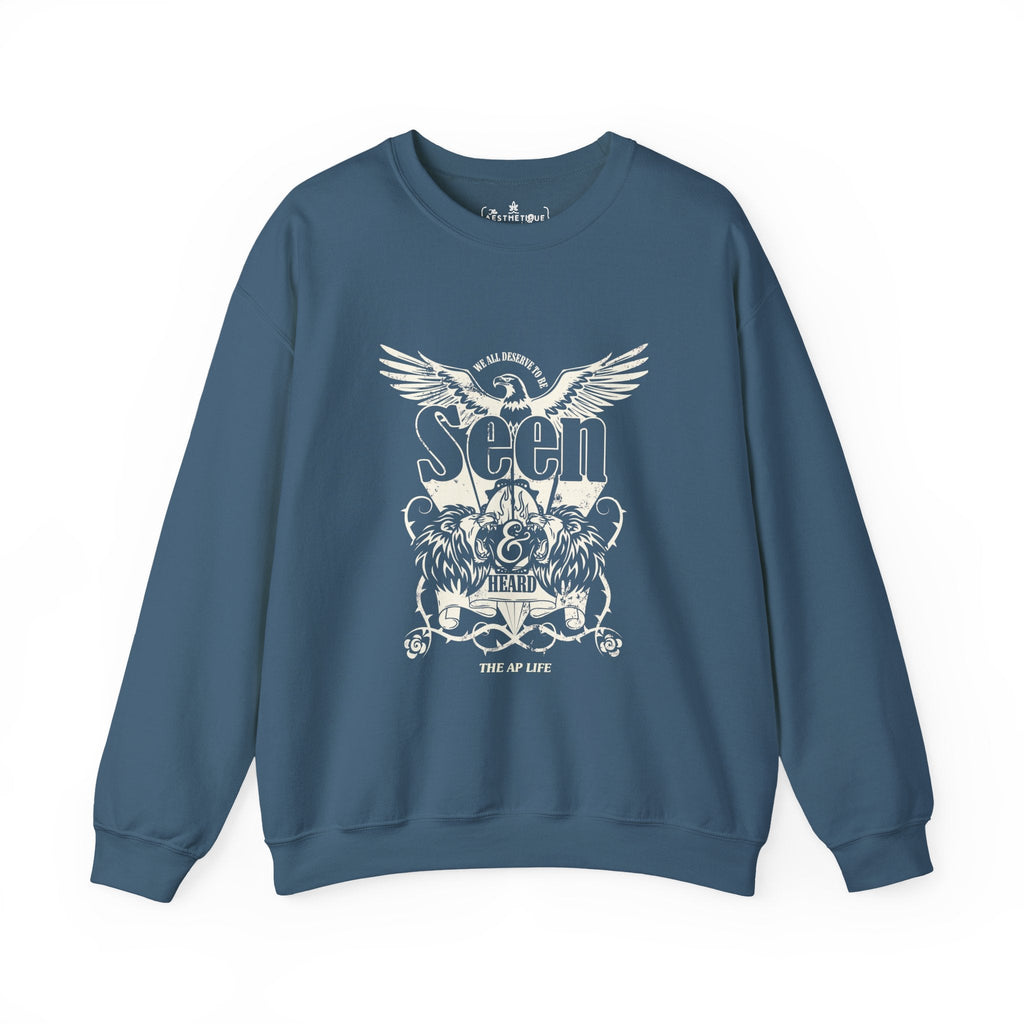 We All Deserve to be Seen & Heard - Adult Unisex Heavy Blend™ Crewneck Sweatshirt