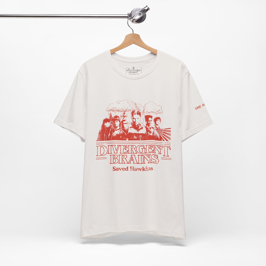 Divergent Brains Saved Hawkins - Adult Unisex Jersey Tee