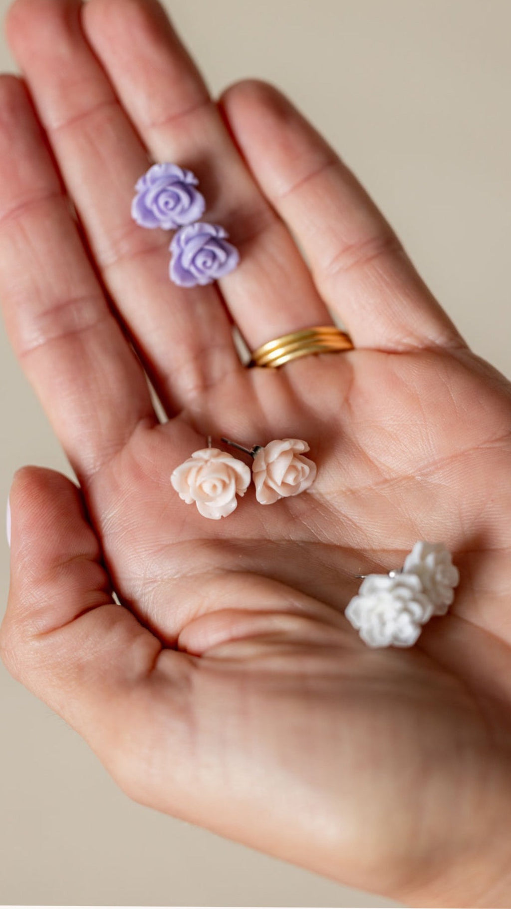 Pastel Floral Studs