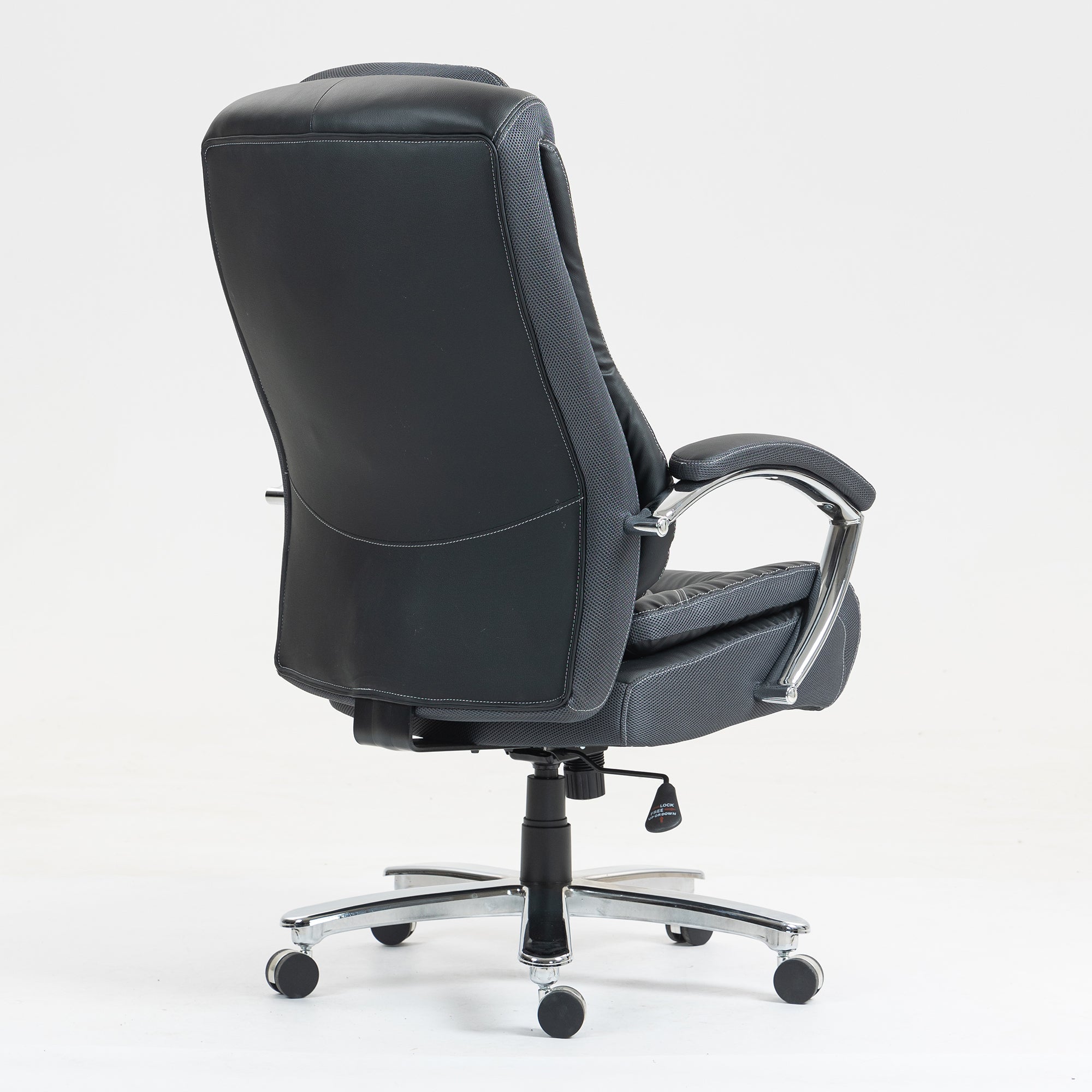 High backrest PU material office chair with adjustable height:9373H-PU