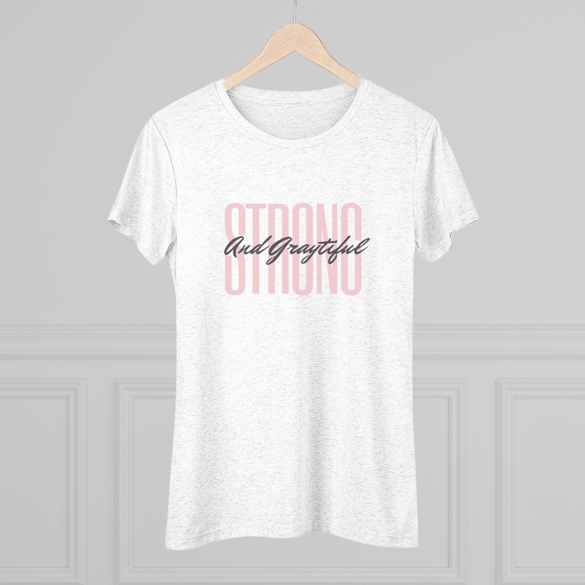 Strong and Graytiful Women's Triblend Tee