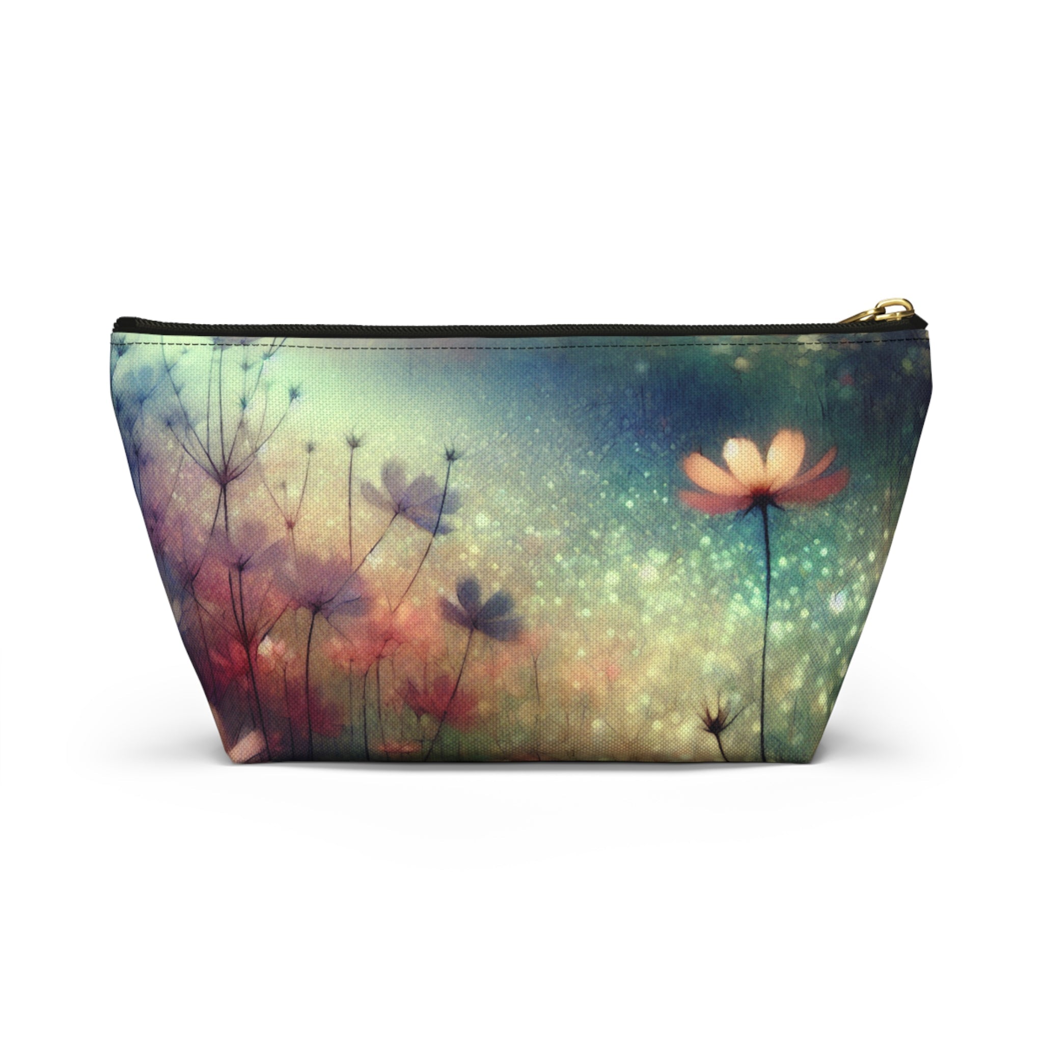 Floral Accessory Pouch - Graceful Design for Everyday Use