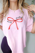Merry Christmas Bow Oversized Tee 5256CC