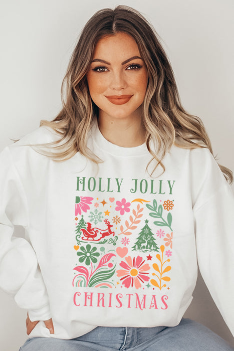 Holly Jolly Christmas Sweatshirt 5257gsweat