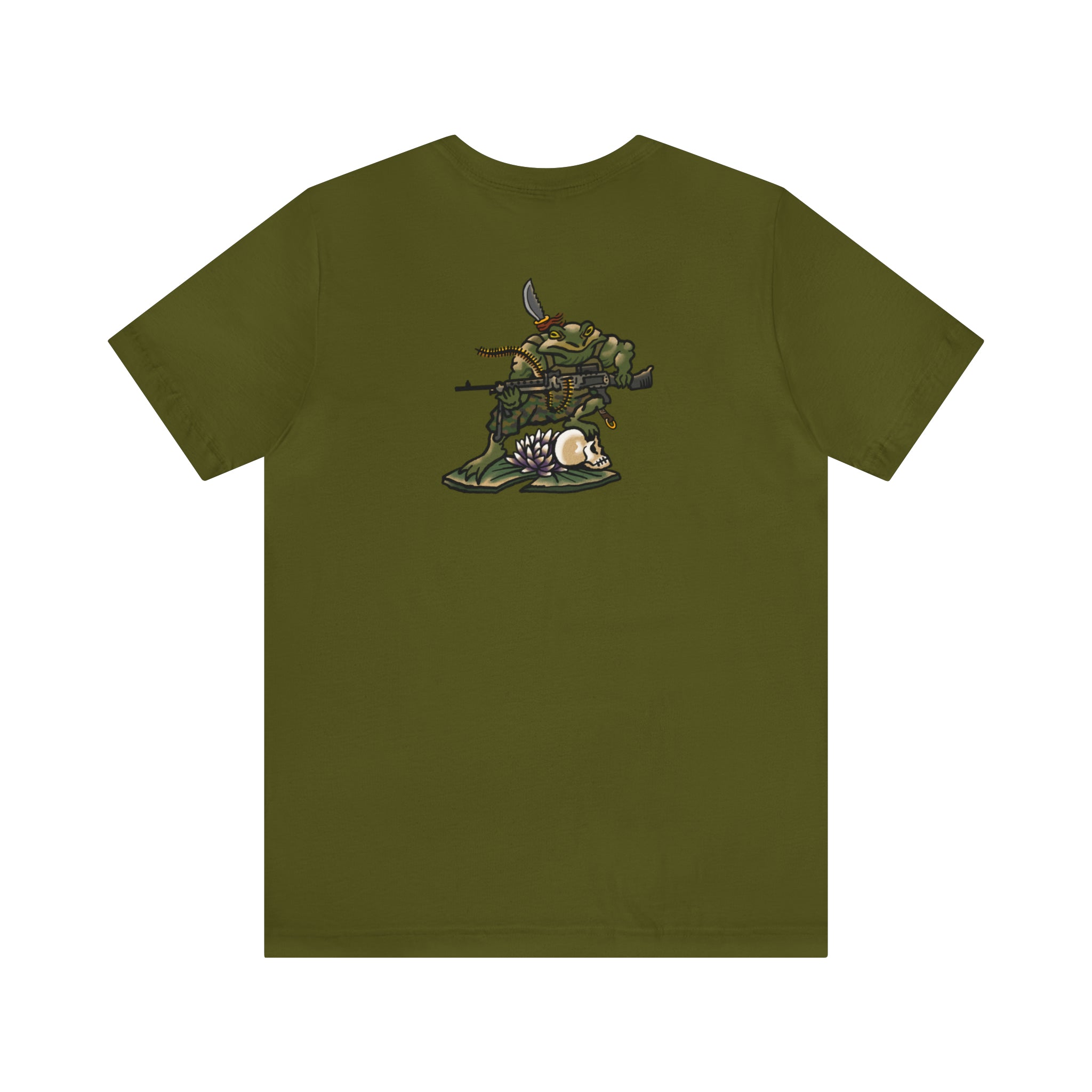 240 Machine Gun Frog - Back Print - Short Sleeve Tee