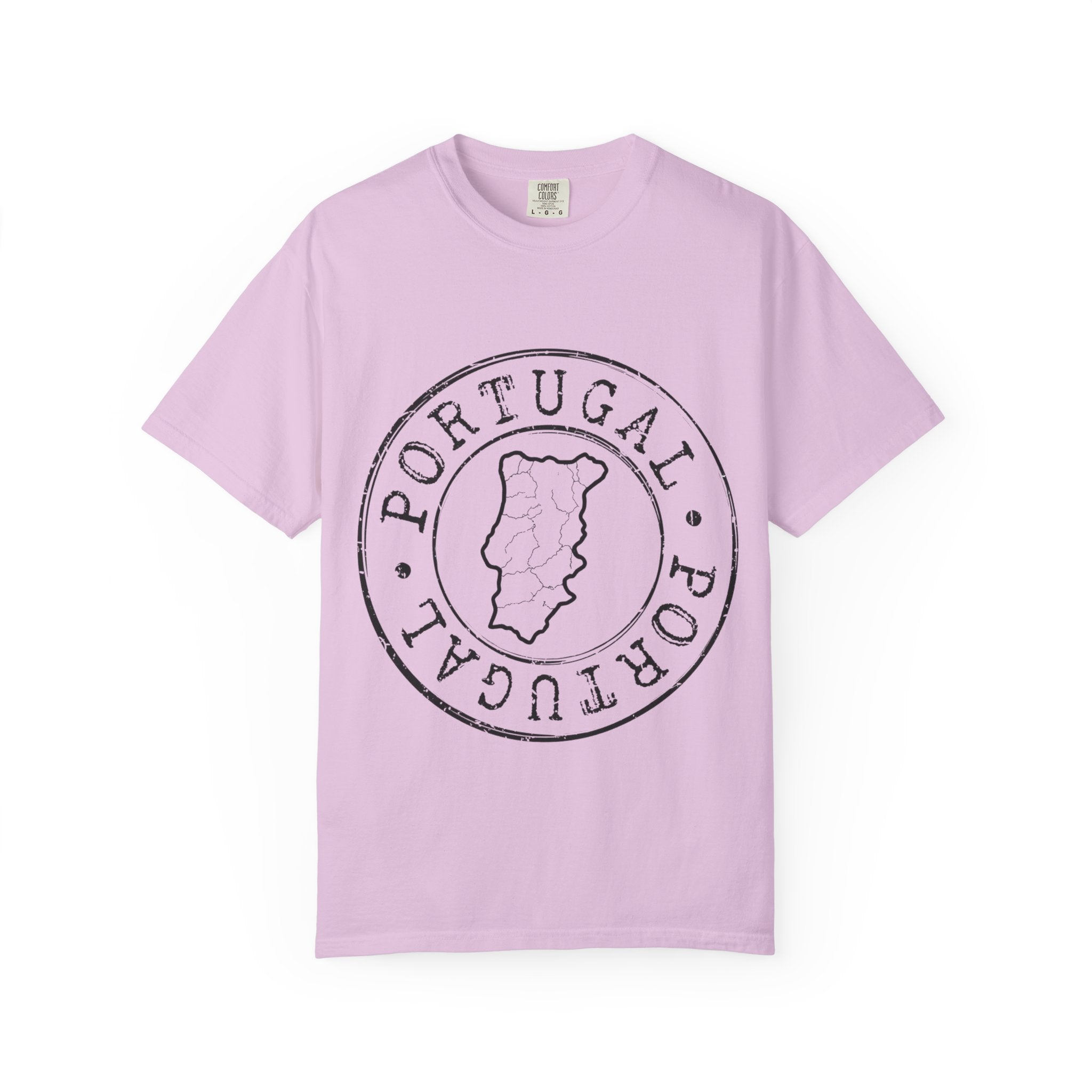 Portugal Map Stamp T-Shirt | Vintage Circular Badge